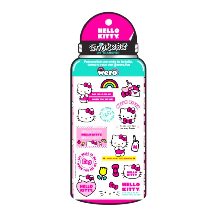Stickers Wero Hello Kitty UV Transfer Bottle Art.WE4165